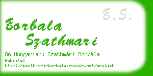 borbala szathmari business card